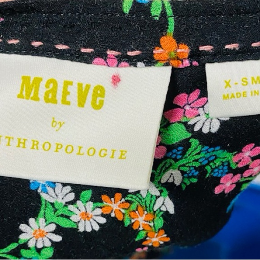 Maeve Anthropologie Floral Long Sleeve Blouse - Picture 2 of 3
